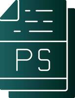 PS File Format Vector Icon Design