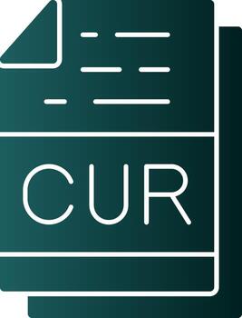 CUR File Format Vector Icon Design