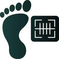 Footprint Vector Icon Design