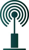 Radio antenna Vector Icon Design