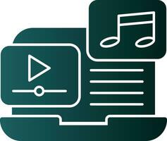 Music video Vector Icon Design