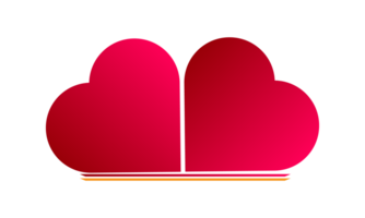 rojo amor corazón icono png