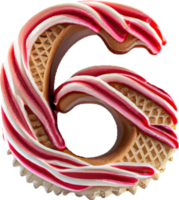 six number wrap around with Strawberry ice cream. png