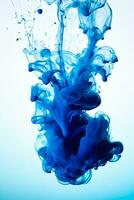 Ink splash cloud in water abstract background with empty space for text photo