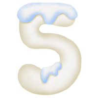 Cream And Ice Number 5 png