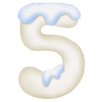 Sahne und Eis Nummer 5 png