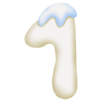 Cream And Ice Number 1 png