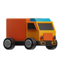 Approvvigionamento gestione consegna camion illustrazione 3d png