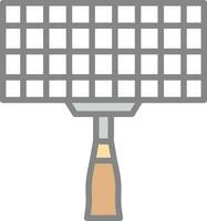 Grilling basket Vector Icon Design