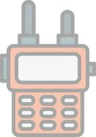 diseño de icono de vector de walkie talkie