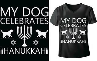 HANUKKAH DAY T-SHIRT DESIGN vector