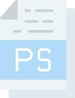 PS File Format Vector Icon Design