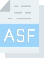 Asf File Format Vector Icon Design