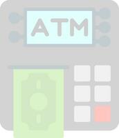 Atm machine Vector Icon Design