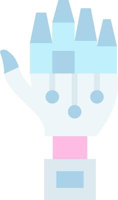 Robot hand Vector Icon Design