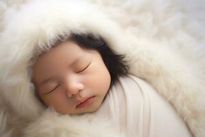 Newborn Photography -AI Generated photo