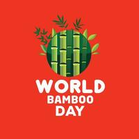 World bamboo day. Vector Design element for banner, poster, flyer or Tshirt Design