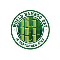 World bamboo day vector design template. for banner, poster or flyer. Tshirt design