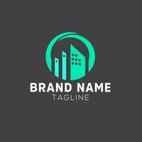 Real estate logo design Building and apartment vector logo