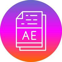 ae vector icono diseño