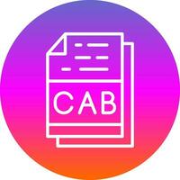 CAB File Format Vector Icon Design