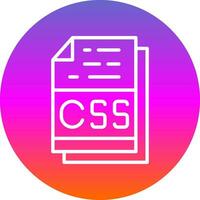 Css File Format Vector Icon Design