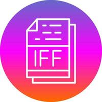 IFF File Format Vector Icon Design