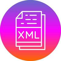 Xml File Format Vector Icon Design