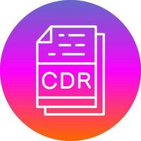 Cdr File Format Vector Icon Design