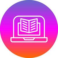 diseño de icono de vector de libro digital