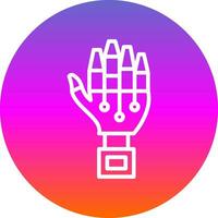 Robot hand Vector Icon Design