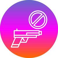 Gun ban Vector Icon Design