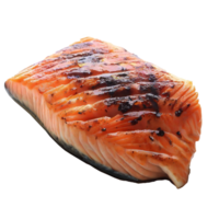 grelhado salmão bifes. ai gerado png