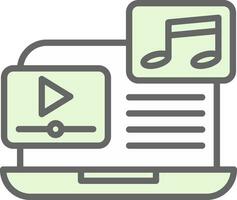 Music video Vector Icon Design