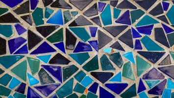 The colorful tile pattern is suitable for use as a background image. photo