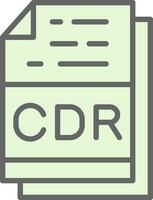 Cdr File Format Vector Icon Design