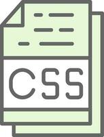 Css File Format Vector Icon Design