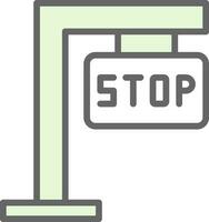 Stop sign Vector Icon Design