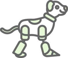 Robot dog Vector Icon Design