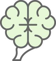 Human brain Vector Icon Design