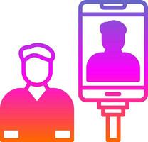 Selfie Vector Icon Design