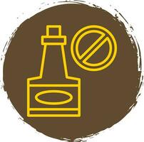 Alcohol ban Vector Icon Design