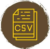 Csv File Format Vector Icon Design