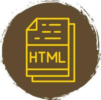 Html File Format Vector Icon Design