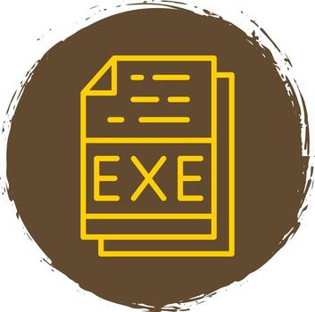 exe archivo formato vector icono diseño