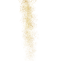 Golden glitter frame png