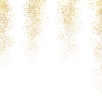 Golden glitter frame png