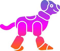 Robot dog Vector Icon Design