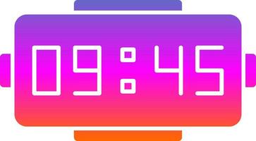 Digital clock Vector Icon Design