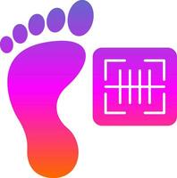 Footprint Vector Icon Design